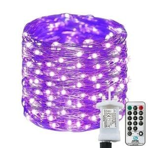 220 LED Purple Fairy Lights (25m)