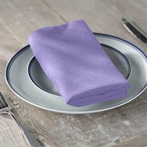 Lilac Polyester Blend Napkins - 17 x 17 in