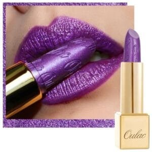 OULAC Metallic Purple Glitter Lipstick - Vegan & Hydrating