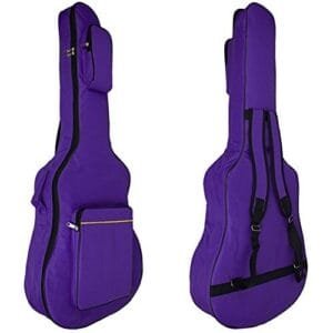 Purple 41-Inch Adjustable Guitar Bag with Strap