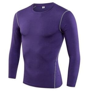 Purple Compression Long Sleeve Base Layer Shirt