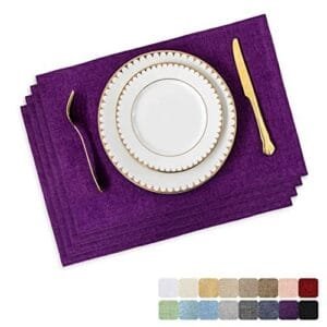 Purple Heat Resistant Placemats (Set of 4)