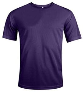 Purple Quick Drying Cooling Sports T-Shirt, UPF40+